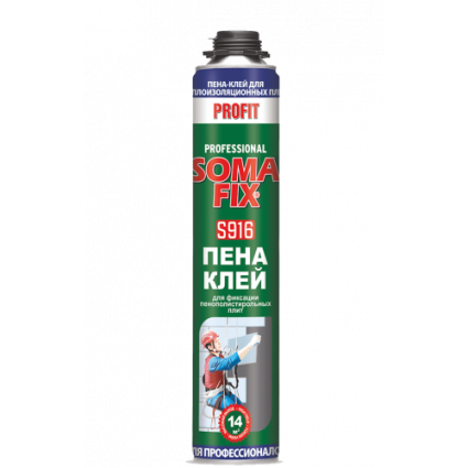 Піна-клей проф. 750мл ( для теплоіз.плит) S916 SOMA FIX - 1