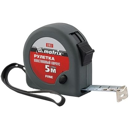 Рулетка Fine, 5 м х 19 мм, пластиковый корпус MTX 310179 - 1