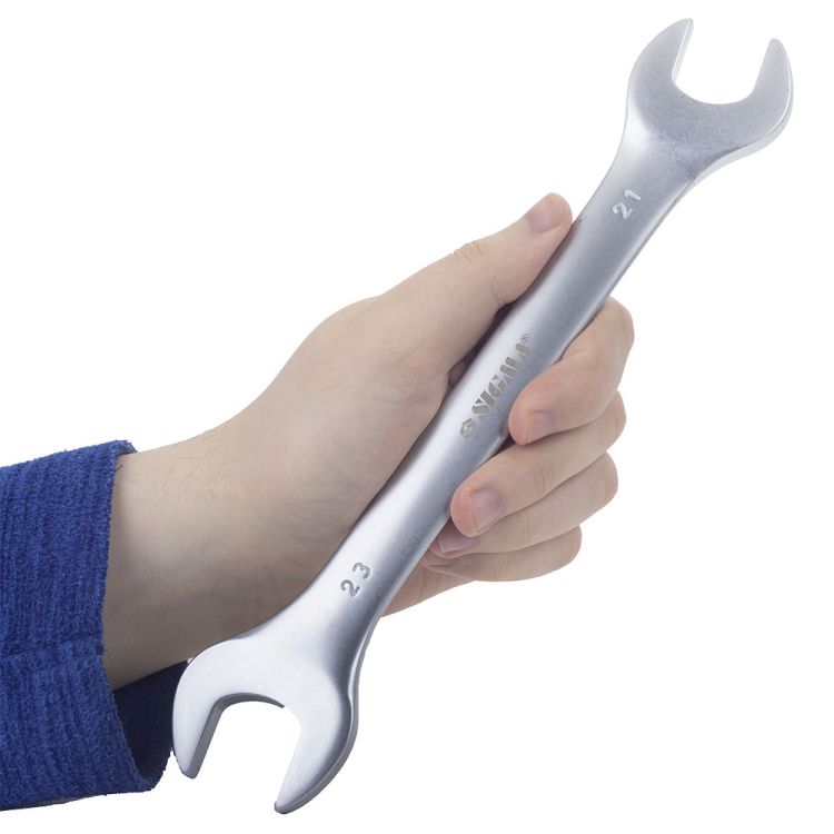 Ключ ріжковий 21*23мм CrV satine Sigma (6025841) - 5