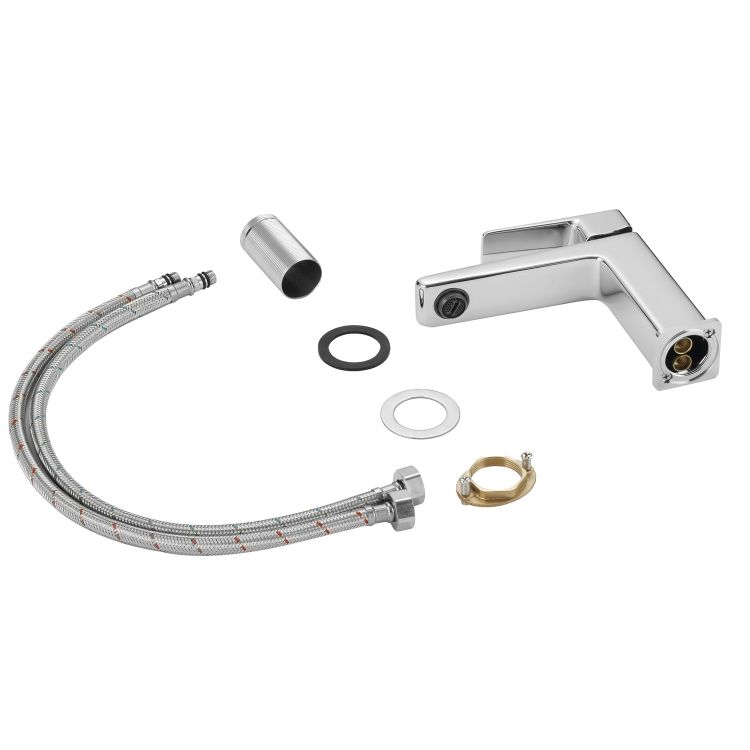Змішувач латунний для раковини Lidz Orion 001F (k25) LDORI001FCRM48091 Chrome - 6
