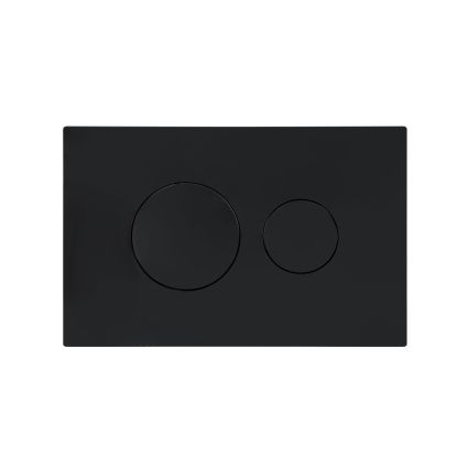 Клавіша змиву Qtap Standard 152x236x28 мм, Matt Black, кругла QTSTD164BLM49470 - 1