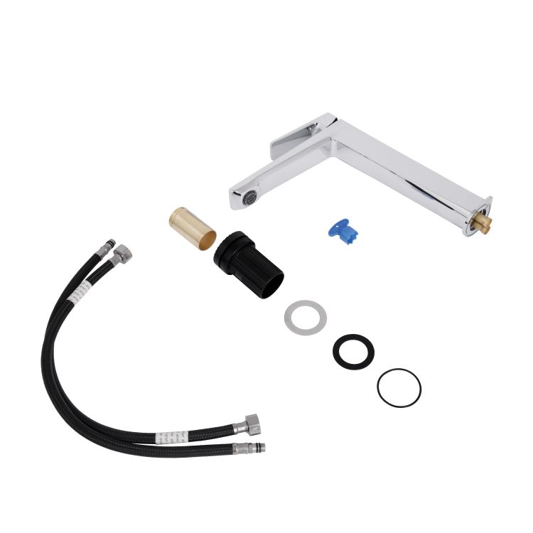 Змішувач для раковини високий Qtap Crow QTCRO269CRM48645 Chrome - 7