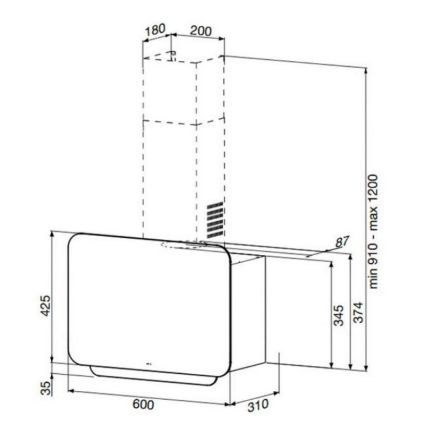 Вытяжка Apell Cappe CVE600BE - 2