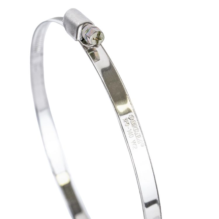 Хомут черв'ячний нержавіючий 9мм D120-140мм 10шт Sigma (2510201) - 2