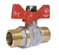 Кран кульовий SANTAN 1/2" Standard метелик зовнішня/зовнішня