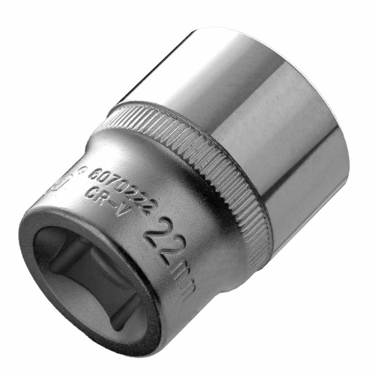 Насадка шестигранна коротка 1/2&amp;quot; 22мм CrV ULTRA (6070222) - 2