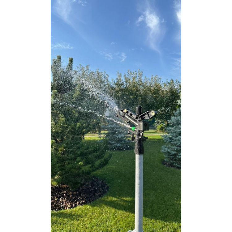 Дождеватель Presto-PS ороситель импульсный для огорода на 2 форсунки с резьбой 1 дюйм (6015) - 14