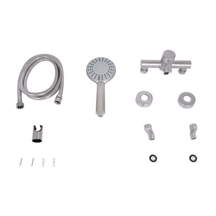 Змішувач для душу Lidz Aria 010 (з душовим гарнітуром) (k35) LDARI010NKS43361 Nickel - 6