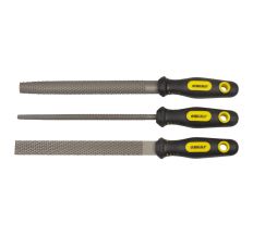 Набор рашпилей 3шт 200мм двухкомпонентная рукоятка (плоский, полукруглый, круглый) SIGMA (4410861)