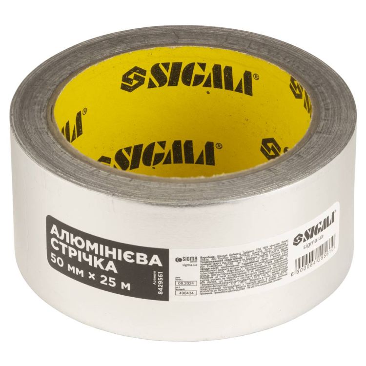 Стрічка алюмінієва 50мм×25м SIGMA (8429561) - 1