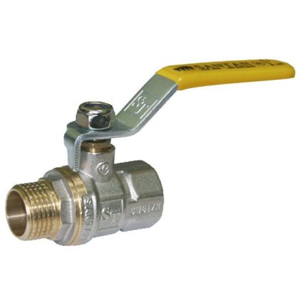 Кран кульовий газовий SANTAN 1&amp;quot; Professional ручка зовнішня/внутрішня - 1