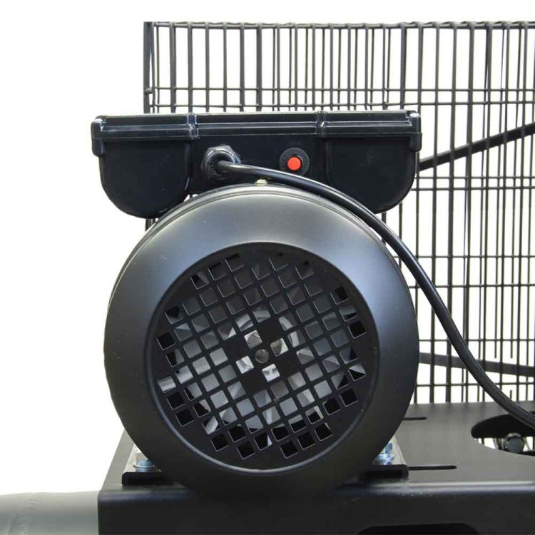 Компресор двоциліндровий ремінною 2.5 кВт 396л/хв 10бар 100л (2 крана) Sigma (7044151) - 5