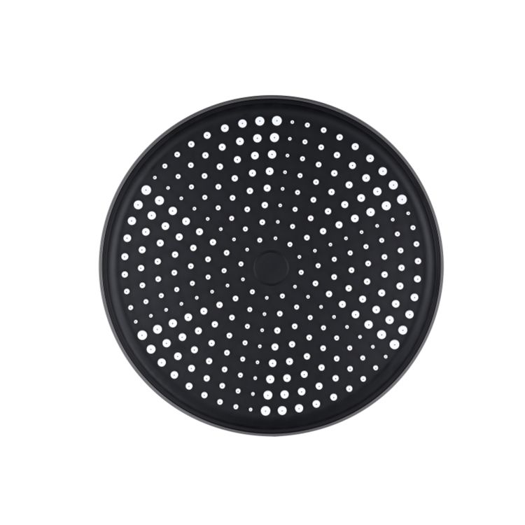 Лійка для верхнього душу Qtap Hlavova D 250 мм округла QTHLA107BLM45949 Black Matt - 1