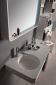 Раковина-столешница подвесная с полотенцедержателем, каменная Solid surface 750*480*140mm - 1