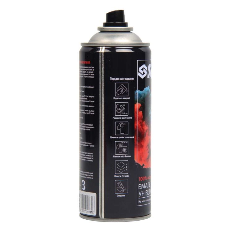 Эмаль аэрозольная акриловая 400мл RAL 3001 сигнальный красный глянец SIGMA (2736931) - 2