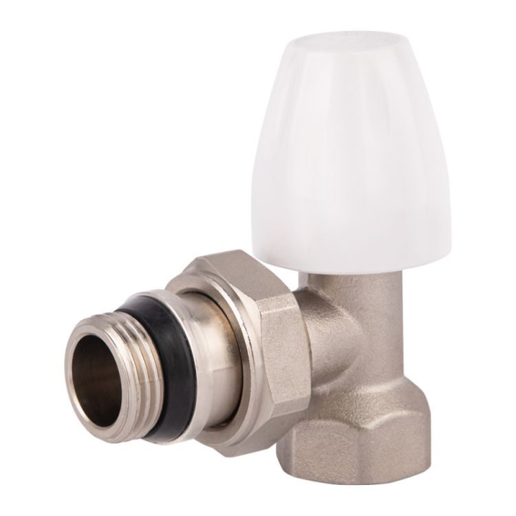 Кран SD Plus 1/2&amp;quot; ВН з антипротечкой для радіатора кутовий - 1