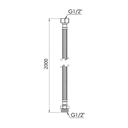 SD FORTE Шланг для води, NYLON 200 см гш SF392W200 - 2