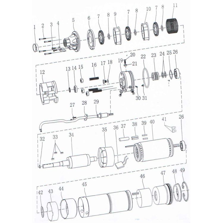777302 Насос вихревой погружной 0.75кВт 48м-5л/мин/6м-40л/мин Ø80мм - 2 777302 Насос вихревой погружной 0.75кВт 48м-5л/мин/6м-40л/мин Ø80мм - 2