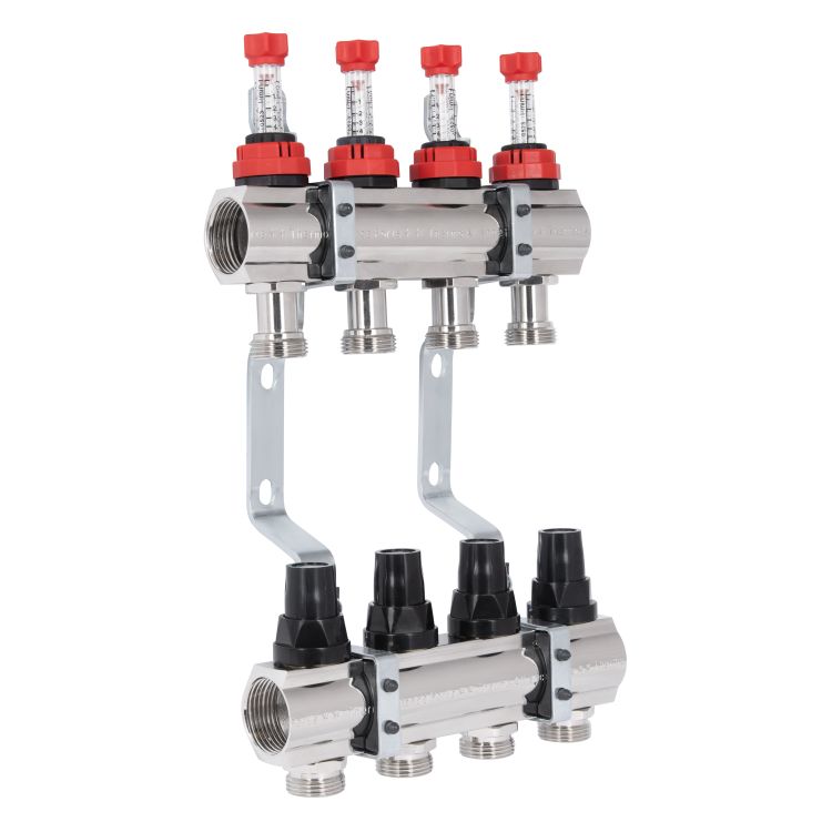 Колектор з витратомірами SD Forte 1&amp;quot; на 4 виходи - 3