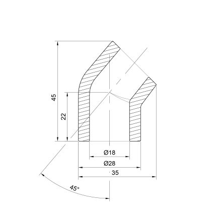 Уголок PPR Thermo Alliance 20, 45° - 2