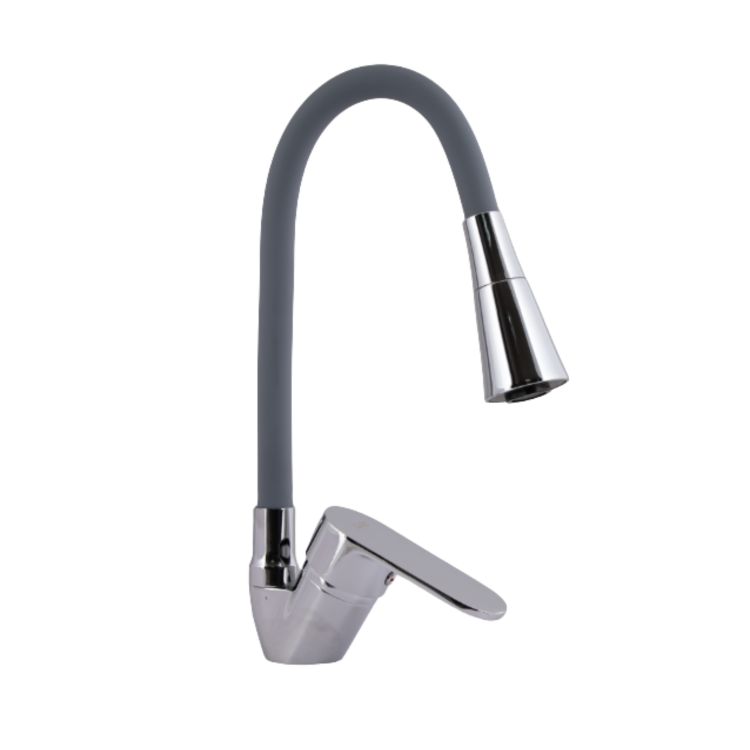 Смеситель для кухни Tani 008F3 с гибким изливом (k40) LDTAN008F3GCR39507 Grey/Chrome Lidz - 1