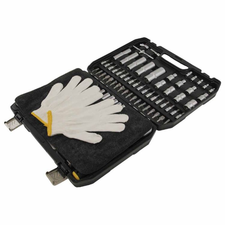 Набор насадок торцевых и бит 1/4&amp;quot;, 1/2&amp;quot; 108шт CrV mid Sigma (6003771) - 6