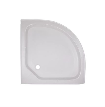 Душовий піддон напівкруглий акрил 80х80х14см KAPIELKA ST80x80x14 низький Lidz - 1