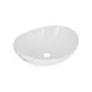 Раковина накладна Qtap Dove 415x340x140 мм, Marble, овальна, з донним клапаном QTDOV188SB49785 - 1