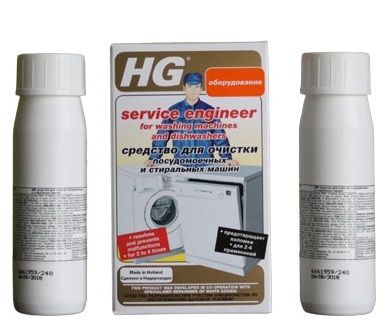 Средство для очистки посудомоечных и стиральных машин HG 2 х 100 гр 248020161 - 2
