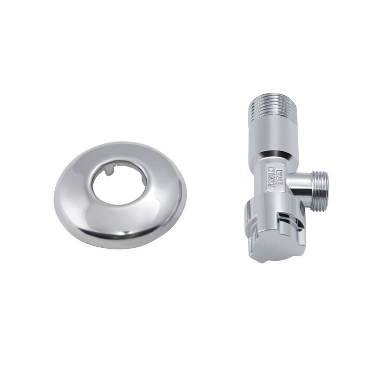Кран приладовий буксовый Icma 1/2&amp;quot;х3/8&amp;quot; кутовий №519 - 3