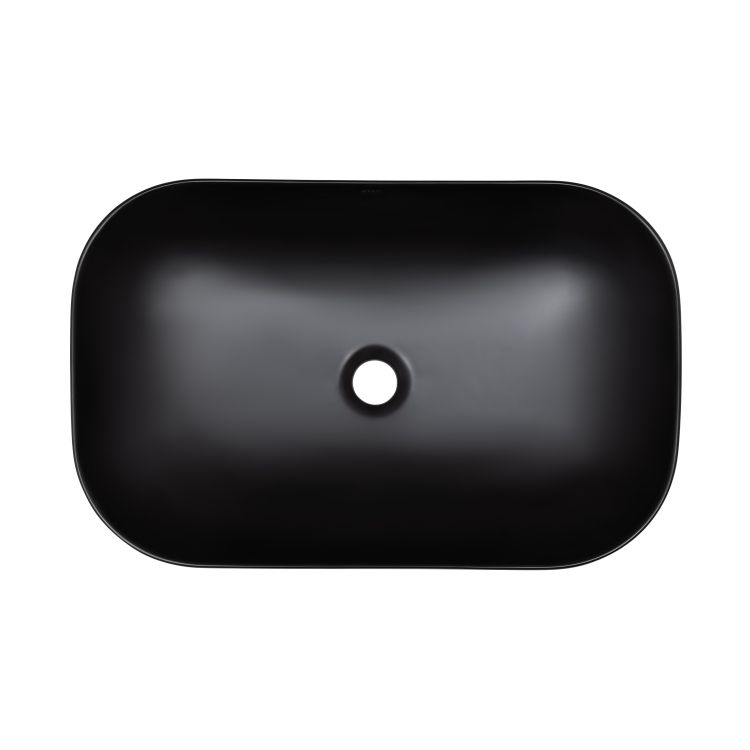 Раковина-чаша Qtap Robin 610х400х145 Matt black QT132143PMBMBN - 4
