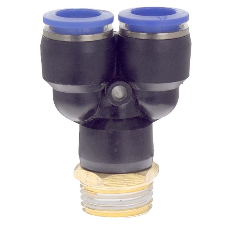 Штуцер цанговый (Y-образный) Ø12*12*12мм МТ 1/2&amp;quot; Sigma (7027911) - 2