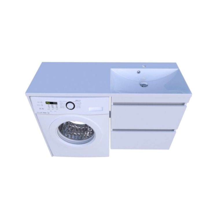 Тумба 1250x460x890 Jamaica R+ ум. Amelia R 1245 (поличка зліва) Fancy Marble - 2
