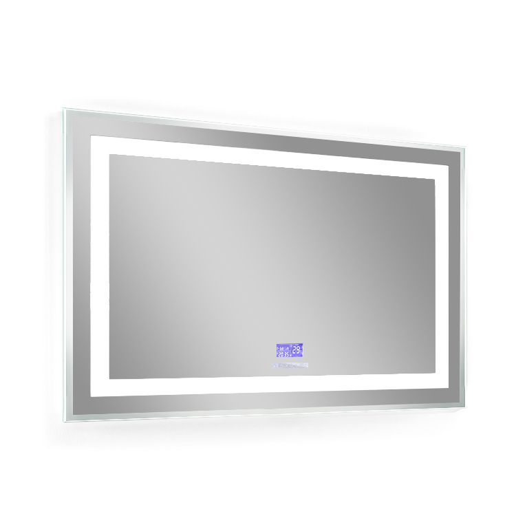 Зеркало 100*80см, с подсветкой, bluetooth, дата, время, температура, радио (мебель под умывальник VERITY LINE) - 1