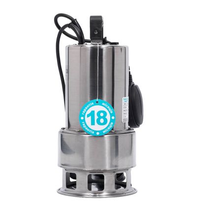 Насос дренажный садовый 0.75кВт Hmax 8.5м Qmax 200л/мин (част.до 30мм, нерж) AQUATICA (773085) - 4