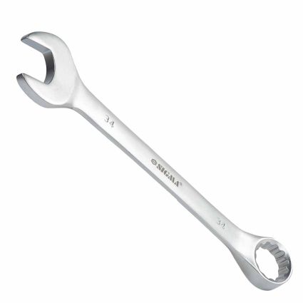 Ключ рожково-накидний 34мм CrV satine Sigma (6021341) - 4