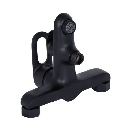Смеситель для ванны Latwa 006 (с душевым гарнитуром) (k35) LDLAT006BLA45419 Black Lidz - 5