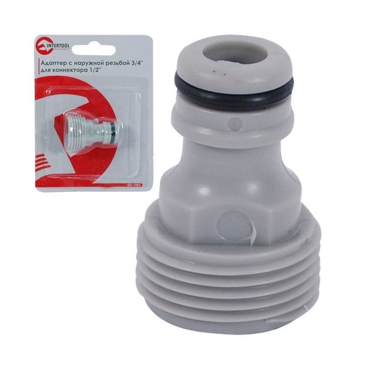 Адаптер під коннектор 1/2х3/4 Intertool GE-1002 - 1