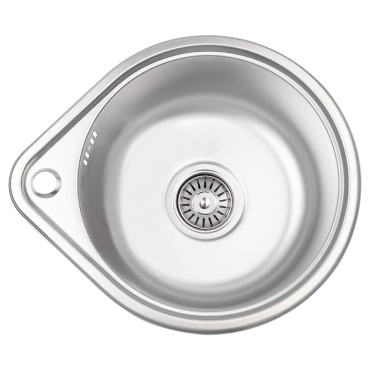 Кухонна мийка Lidz 4539 dekor 0,8 мм (LIDZ4539MDEC) - 1