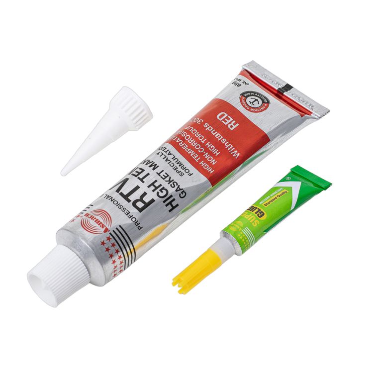 Герметик силиконовый RTV формирователь прокладок высокотемпературный +300°С красный 85г ОАЭ ASMACO (6371221) - 8