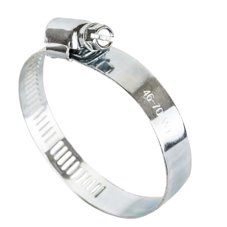 Хомут черв'ячний оцинкований 12,7 мм D46-70мм 10шт Grad (2511455) - 1