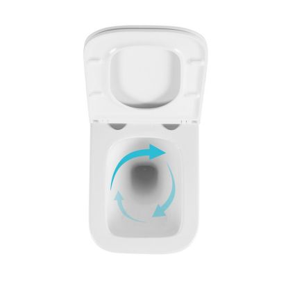 Унітаз підвісний Qtap Gemini Ultra Quiet 485×340×350 мм, White, з сидінням Slim Duroplast / Soft-close / Quick Release QTTAU26W49119 - 6
