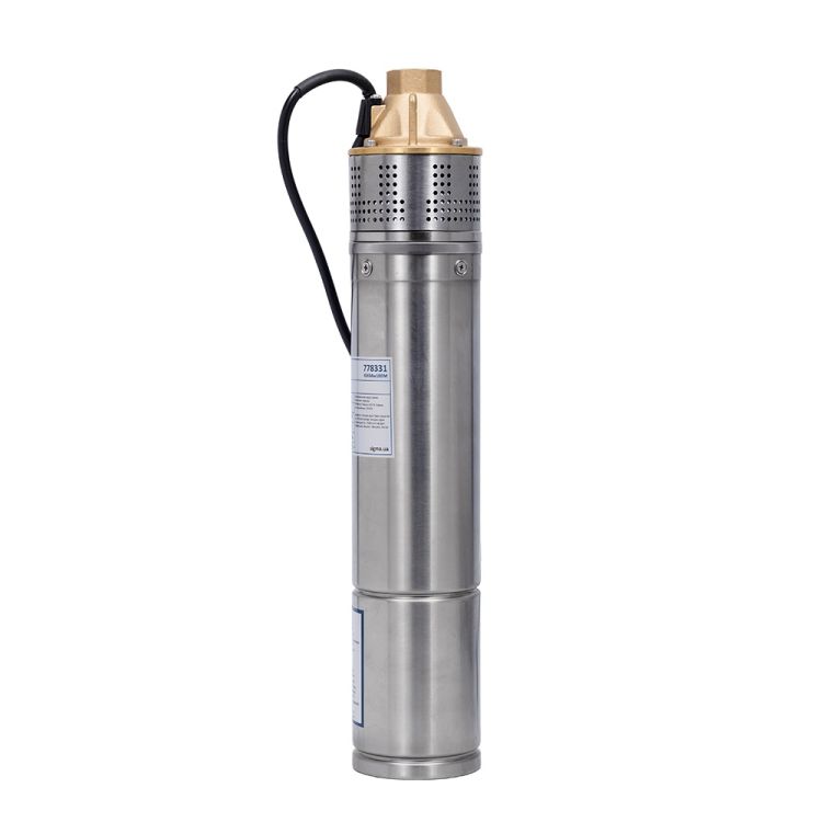 Насос вихревой 1.1кВт H 98(39)м Q 45(30)л/мин Ø96мм 10м кабеля WETRON 4SKmw150M (778332) - 8