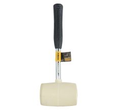 Киянка резиновая белая 680г металлическая обрезиненная рукоятка SIGMA (4317431)