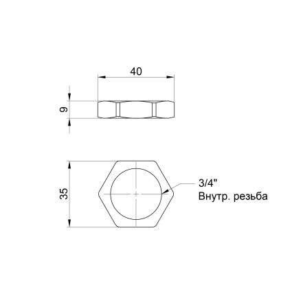 Контргайка SD Plus 3/4 &amp;quot; SD40120 - 2