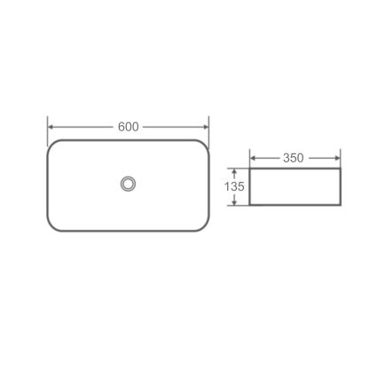 Раковина-чаша Qtap Tern 600x350x135 White QT17118140W - 2