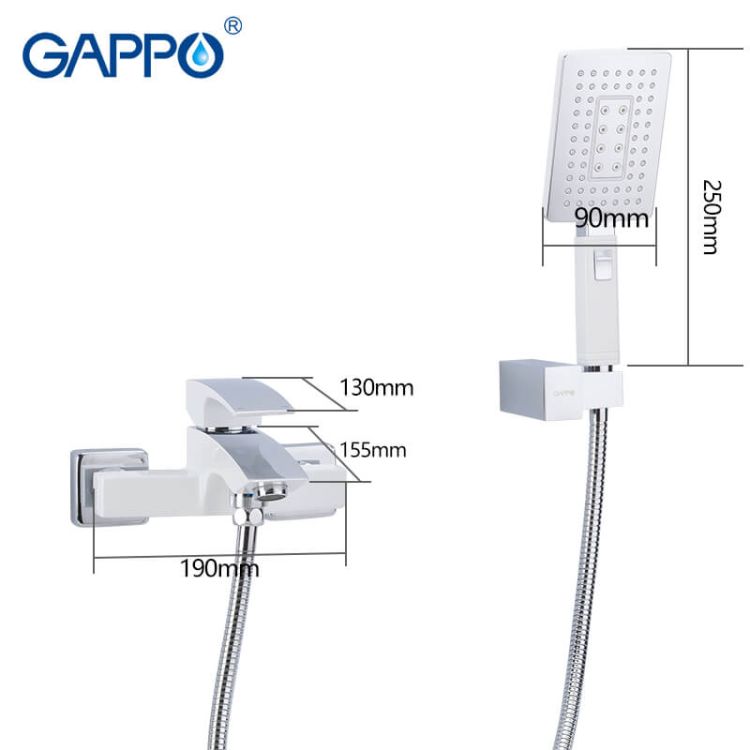 Смеситель для ванны Gappo Atalantic G3281 - 2