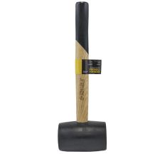 Киянка резиновая чёрная 450г деревянная рукоятка SIGMA (4317721)