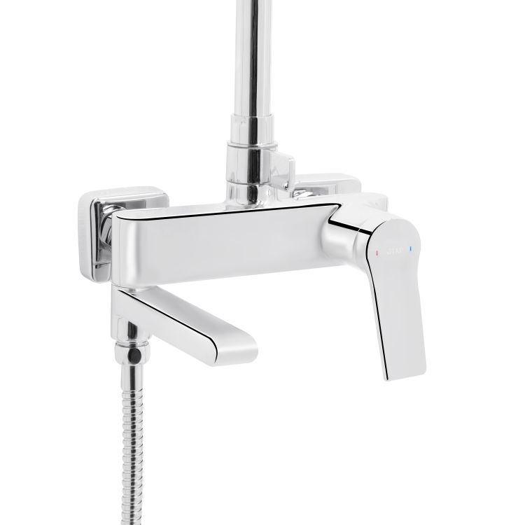 Душова система універсальна Qtap Arvin на три споживача (з виливом) QTARV111CRM48643 Chrome - 3