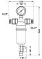 Фильтр самопромывной 1/2&amp;quot; Standart с манометром, с пластиковой колбой TAS128W15 Thermo Alliance - 3